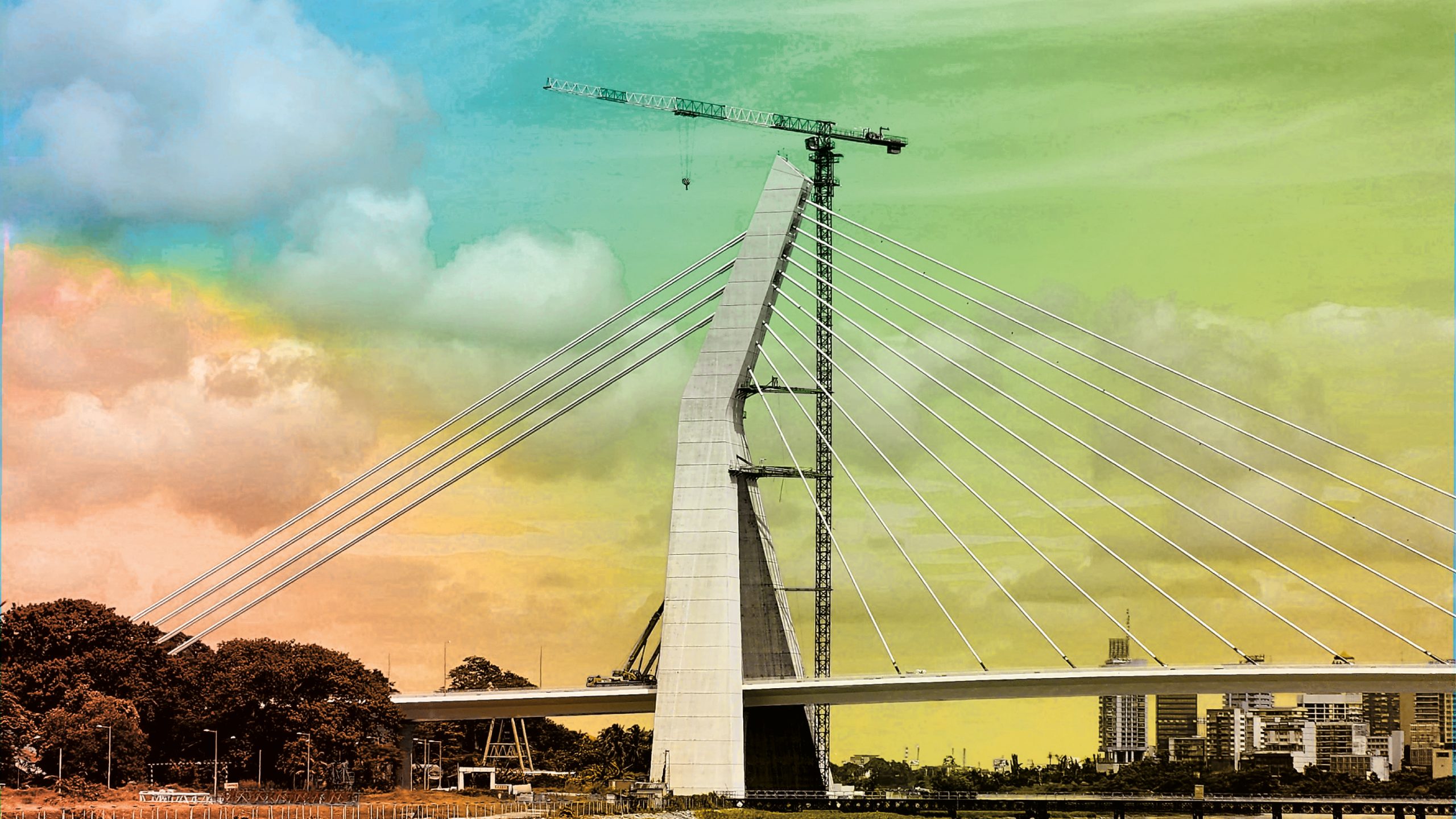 With,The,Alassane,Ouattara,Bridge,In,Abidjan,Cocody,,The,Urban