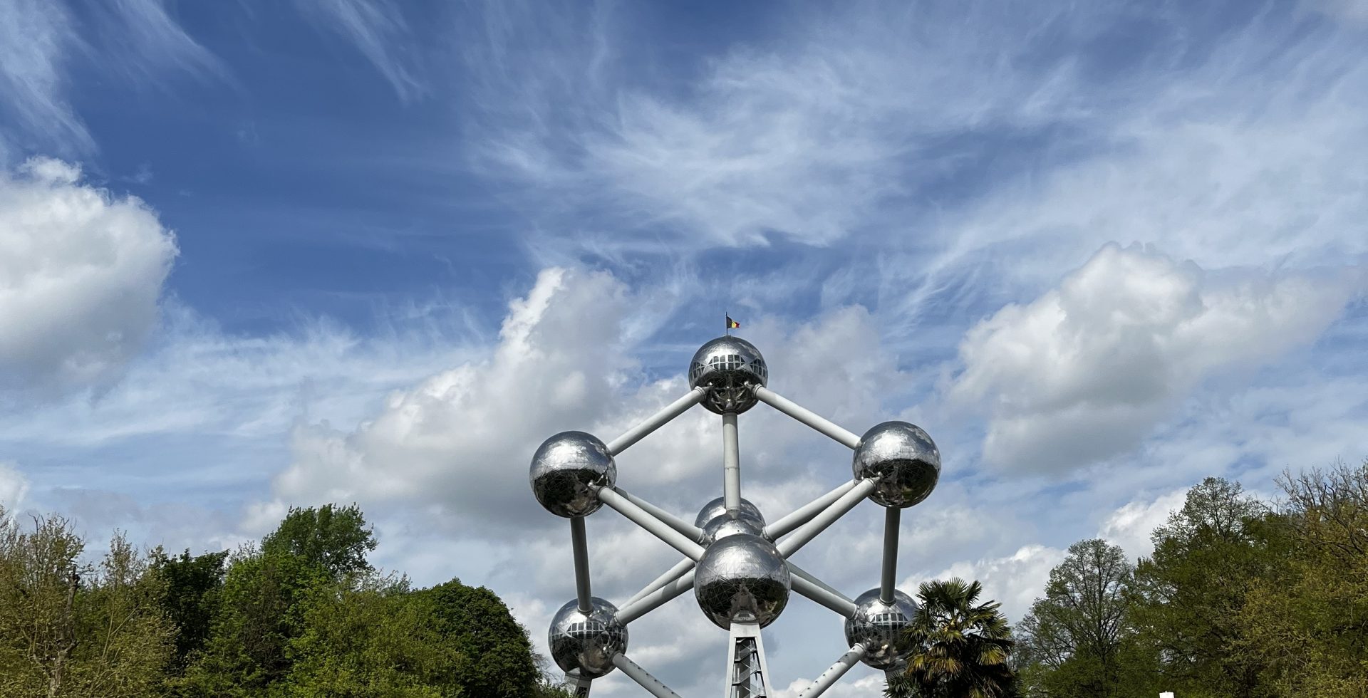 Atomium,In,Belgium,Brussels,From,Far,Perspective